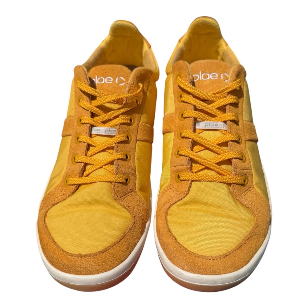 Plae $130 Prospect Unisex Adult Athletic Sneaker in Canary Yellow/Ochre 5M/6.5W